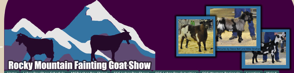 Rocky Mountain Fainting Goat Show Pictures by Steve Bell and Mike Strahan